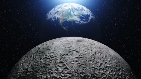 ↩️🖼 Первый снимок лунной поверхности, невидимой с Земли, от станции «Луна-25»: она з…